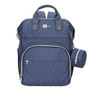 Flex Waterproof Diaper/Nappy Changing Backpack Bag | Baby Hospital Bag | Mummy Backpack Multifunction Newborn Rucksack With Pacifier pouch & Hidden Pocket| USB Charging Interface (Blue)