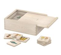 FLEXA Wooden Memory Game for Kids - 36-Piece Set, FSC-Certified Birch Plywood, Educational Matching Game with Box and Lid, Ages 3+