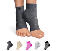 FlexAdapt Plantar Fasciitis Compression Socks for (1 Pair) - Compression Sleeve for Achilles Tendonitis Relief, Plantar Fasciitis Relief, Foot Swelling - Gray - XLarge