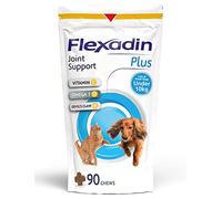 Flexadin Plus Joint Supplement Chews for Cats and Small Dogs (up to 10kg) |Aids Mobility & Flexibility |Glucosamine, Chondroitin, Omega 3 & Vitamin E| 90 Chews
