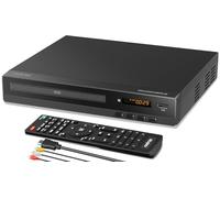 FlexaPlay Region-Free HDMI DVD Player for TV - 1080p Upscaling, USB Port, DVD/CD/MP3 Multi-Format Playback - Ultra-Compact Mini Design, Includes HDMI/RCA Cables, Remote Control