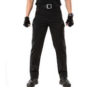 Flexcamo Tactical Waterproof Cargo Pants, Men's Hiking Military Trousers (Black, 4XL)