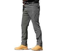 Flexcamo - Tactical Waterproof Pants, Texwix Tactical Pants, Water Resistant Cargo Pants, Men's Hiking Tactical Pants,Outdoor Hiking Military Cargo Trousers (Grey,2XL)