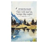 Flexcover Journal | Soar on Wings Like Eagles - Isaiah 40:30 Bible Verse | Floral Inspirational Notebook w/128 Lined Pages, 5.5” x 8.5”1