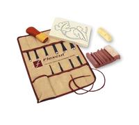 Flexcut Palm Tool SK Travel Set (10 Blade) and SLIPSTROP - Package Deal 717628-