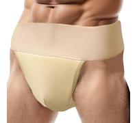 flexdans Men's Thong Dance Belt,Ballet Nude Padded Dance Briefs,Support Dance Ballet Belt for Men Boys 2XL