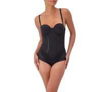 Flexees Women's 1256m Bodysuit, Black, 34DD UK