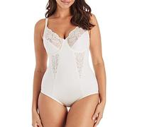 Flexees womens Vintage Chic Body avec Dentelle et Armatures Plain Embellished Unlined Bodyfriefer Bodysuit, Buttercream, 36C (Manufacturer Size: 95C)