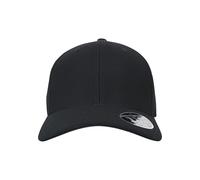Flexfit by Yupoong Cap 110 Hybrid – Diamond Pattern, Curved Visor, Black, One Size