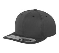 Flexfit 110 Plain Fitted Snapback Cap Yupoong Dark Grey One Size