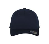Flexfit 5 Panel Baseball Cap - Unisex Mütze, Kappe für Herren und Damen, einfarbige Basecap, rundum geschlossen - Farbe navy, Größe S/M