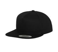 Flexfit 5 Panel Cotton Twill Snapback CapOne Size Black BC6956
