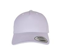 Flexfit 5-Panel Premium Curved Visor Snapback Cap Baseball, Light Purple, One Size