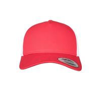 Flexfit 5-Panel Retro Trucker 2-Tone Cap Kape, red/Wht, one Size