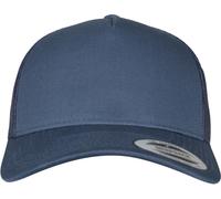 Flexfit 5 Panel Retro Trucker Cap Blue