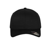 Flexfit 6277 Wooly Unisex Combed Cap | 98% Cotton 2% PU Spandex, Mid Profile, Permacurv Visor, Black Undervisor