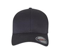 Flexfit 6277 Wooly Unisex Combed Cap | 98% Cotton 2% PU Spandex, Mid Profile, Permacurv Visor, Black Undervisor