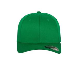 Flexfit 6277 Wooly Unisex Combed Cap | 98% Cotton 2% PU Spandex, Mid Profile, Permacurv Visor, Black Undervisor