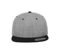 Flexfit Adult Hat Classic Snapback 2 Tone - heather grey/black, one size