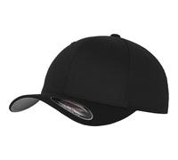 Flexfit Unisex Wooly Combed Baseballkappe, black, XS/S