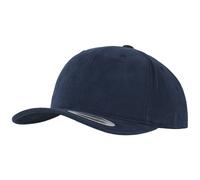 Flexfit Brushed Cotton Twill Mid-Profile Kappen, Navy, one Size
