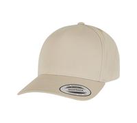 Flexfit by Yupoong Men's 5 Panel Classic Snapback Cap One Size in Beige Flexfit by Yupoong Beige One Size