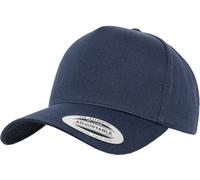 Flexfit 5-Panel Curved Classic Snapback Kappe, Black, One Size
