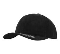 Flexfit by Yupoong Brushed Twill Mid-Profile Cap in Black Flexfit by Yupoong Black One Size