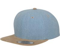 Flexfit Yupoong Chambray Suede Snapback Cap Classic Style One Size