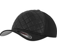 Flexfit Yupoong Diamond Quilted Cap Athletic Leather Front S/M L/XL