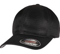 Flexfit Unisex 360 OMNIMESH Cap Baseballkappe, Black, S/M