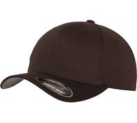 Flexfit Unisex Flexfit Wooly Combed Baseballkappe, Schwarz (blk/blk), S/M EU