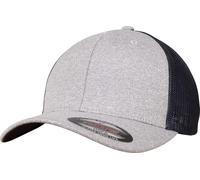 Flexfit Melange Mesh Kappe, Heather/Black, One Size
