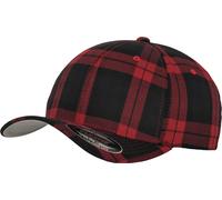 Flexfit Unisex Tartan Plaid Blk/Gry S/M Yupoong Flexfit Headwear, blk/gry, S-M UK