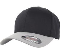 Flexfit Wooly Combed 2-Tone Cap, Blk/Silver, S/M