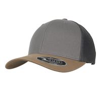 Flexfit by Yupoong Men's 110 Trucker Cap in Medium Beige Flexfit by Yupoong Medium Beige One Size