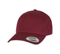 Flexfit by Yupoong Men's 5 Panel Classic Snapback Cap One Size in Maroon Flexfit by Yupoong Maroon One Size