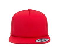 Flexfit by Yupoong Men's Foam Trucker Cap in Red Flexfit by Yupoong Red One Size