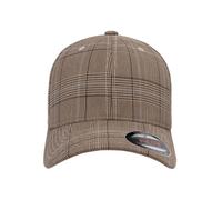 Flexfit by Yupoong Men's Glen Check Cap in Brown | Size: Large/XL Flexfit by Yupoong Brown L/XL