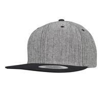 Flexfit by Yupoong Men's Melange Solid Snapback Cap in Black Flexfit by Yupoong Black One Size