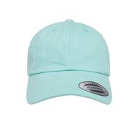 Flexfit by Yupoong Men's Peached Cotton Twill Dad Cap in Duck Egg Blue Flexfit by Yupoong Duck Egg Blue One Size