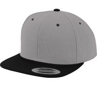 Flexfit Adult Hat Classic Snapback 2 Tone - heather grey/black, one size