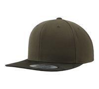 Flexfit Camo Visor Snapback Cap in Olive Flexfit Olive One Size