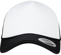 Flexfit Cap Foam Trucker Cap Curved Visor Black/White/Black