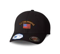 Flexfit Cap for Men & Women Embroidered We The People America Patriot American USA Flexfit Hats Baseball Caps Large XLarge Black Design Only