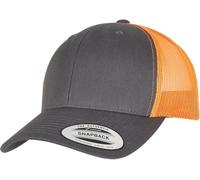 Flexfit by Yupoong Retro Trucker 2-tone (6606T) Charcoal/Neon Orange One Size