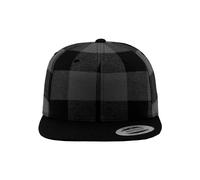 Flexfit Checked Flanell Snapback Kappe, blk/Cha, one Size