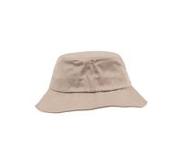 Flexfit Cotton Twill Bucket Hat - Unisex Anglerhut für Damen und Herren, einfarbig, mit patentiertem Flexfit Band, Farbe Khaki, one size