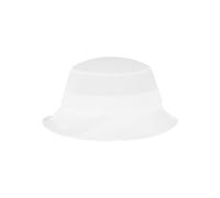 Flexfit Cotton Twill Bucket Hat - Unisex Anglerhut für Damen und Herren, einfarbig, mit patentiertem Flexfit Band, Farbe Weiß, one size