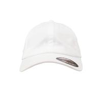 Flexfit Unisex Cotton Twill Dad Cap White S/M Yupoong Headwear, White, S-M UK